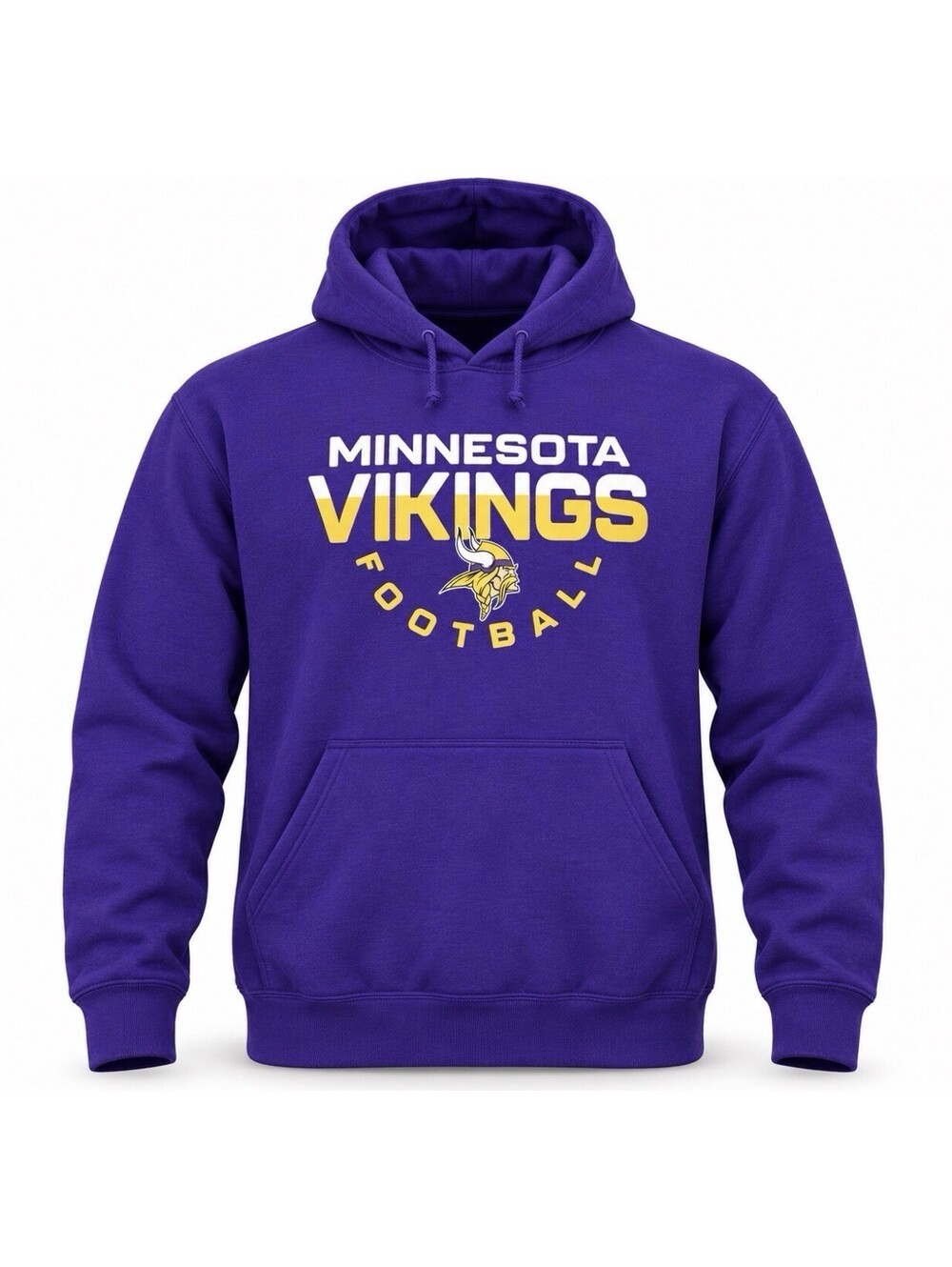 Minnesota Vikings Hoodie Men’s XL Purple Gold Pullover Pocket NFL Team Apparel